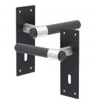 Smooth As Silk Nero Door Handles with Keyhole (JMB101)